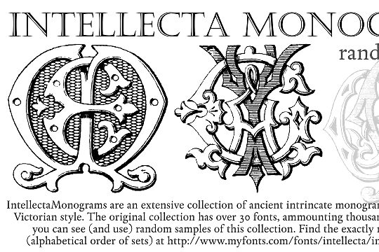 Intellecta Monograms Random Samples Six