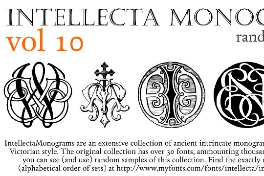 Intellecta Monograms Random Samples Ten 