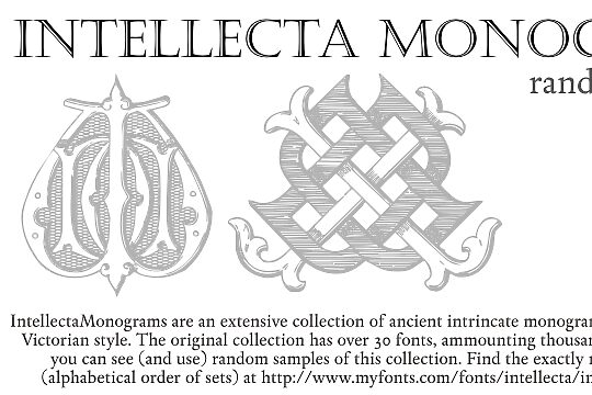 Intellecta Monograms Random Samples Three