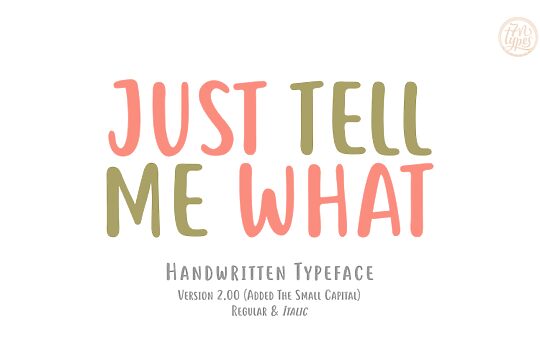 Just tell me what