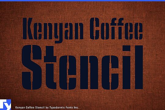 Kenyan Coffee Stencil Sb