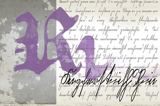 Kurrent Kupferstich Thin