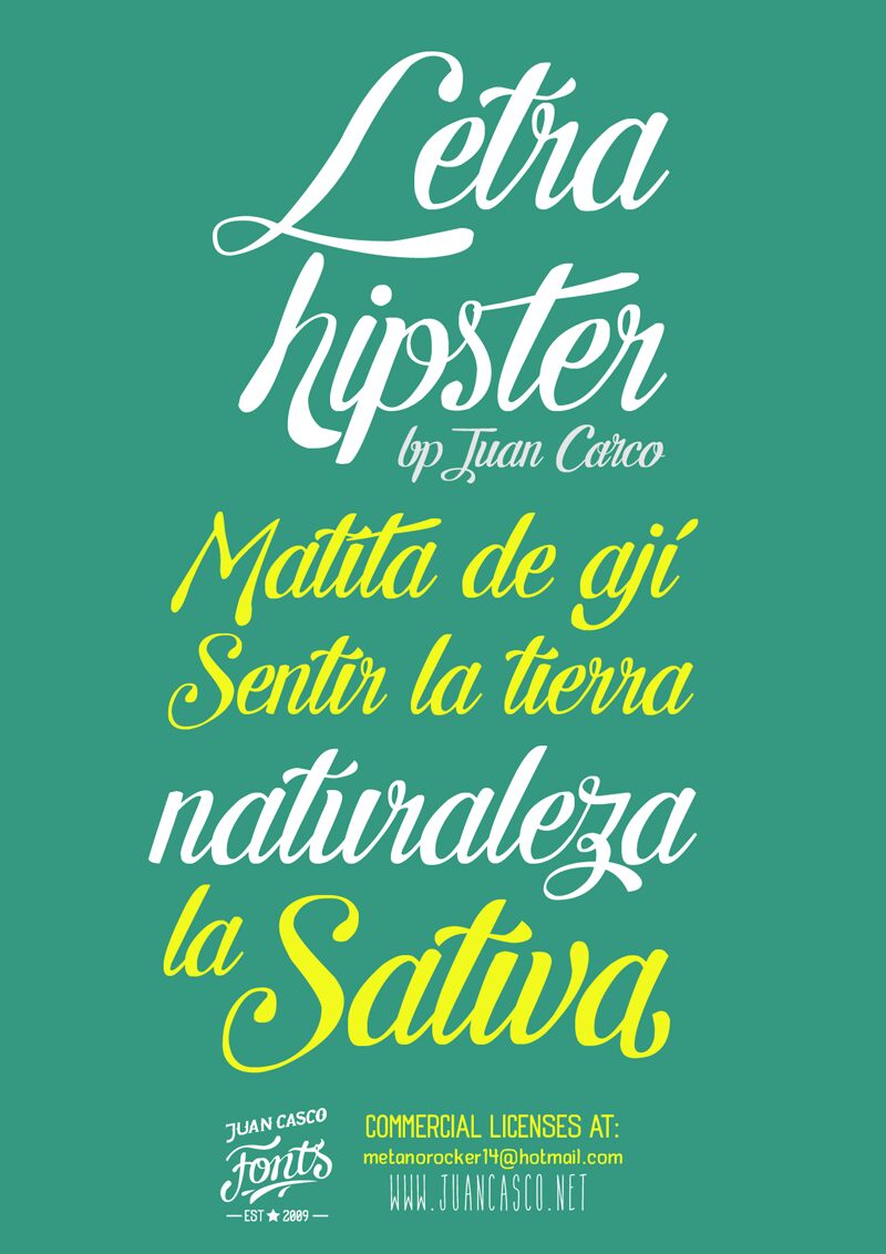 Letra Hipster