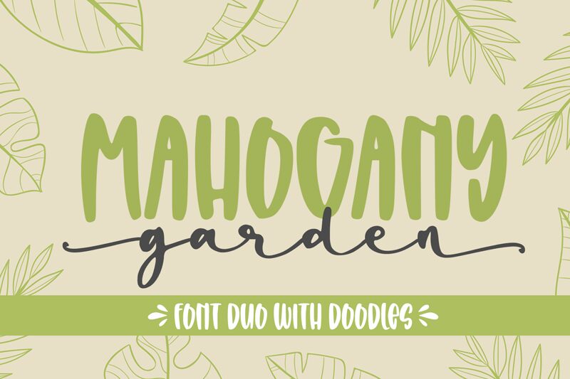 Mahogany Garden Script