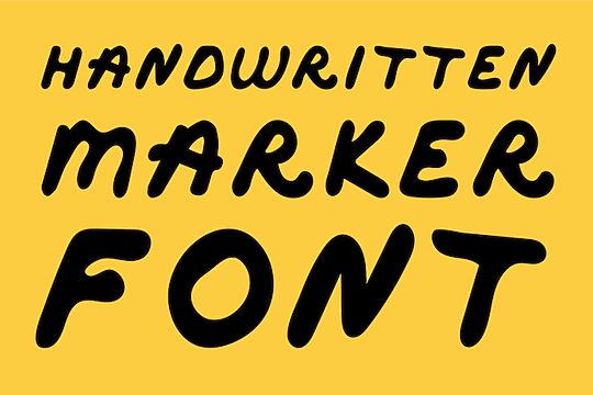 Marker Font