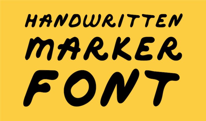 Marker Font