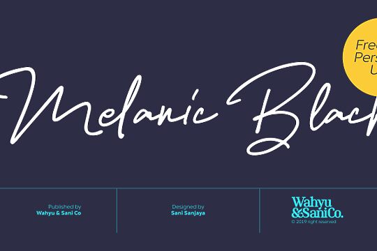 Melanic Black Script