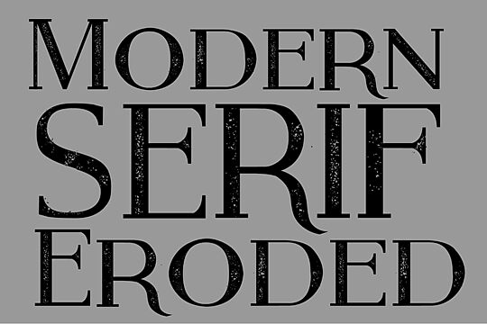 Modern Serif Eroded