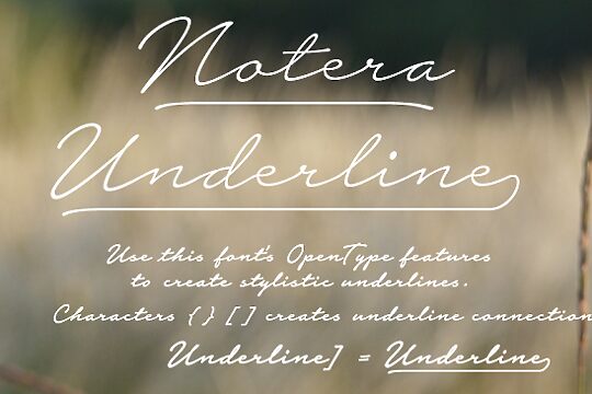 Notera 2 Underline