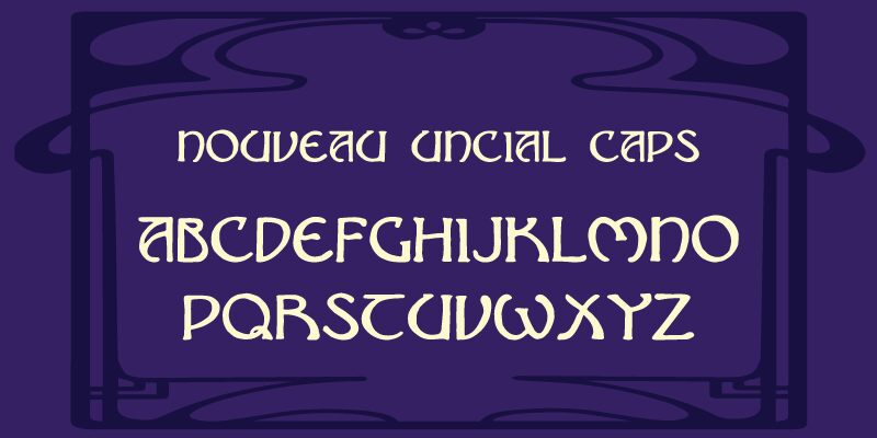 Nouveau Uncial Caps