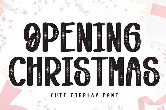 Opening Christmas