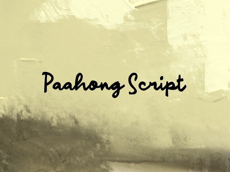Paahong Script