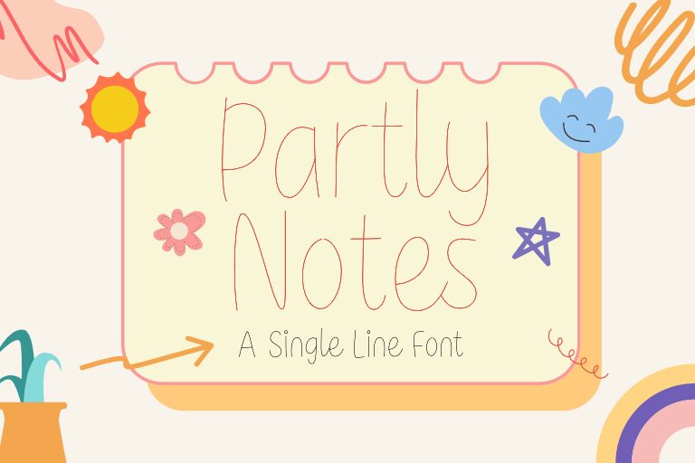 Partly Notes Single Line