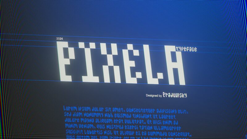 Pixela Typeface