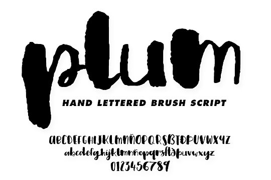 Plum Brush Script