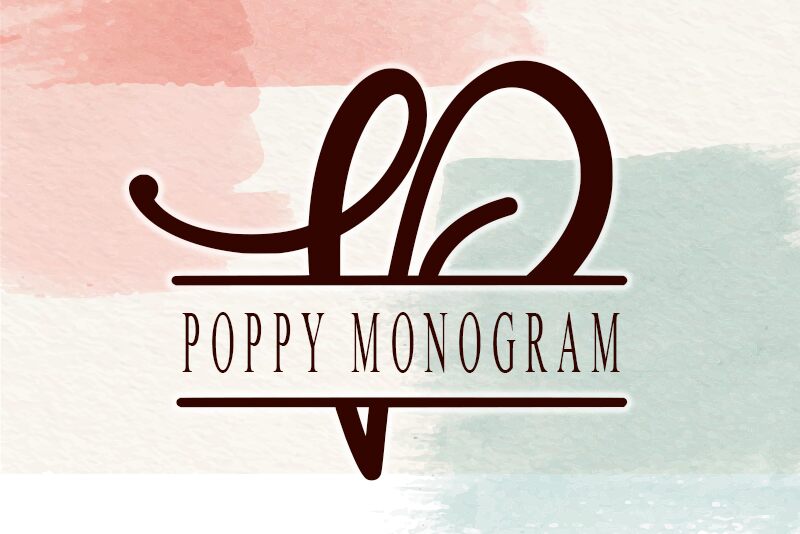 Poppy Monogram