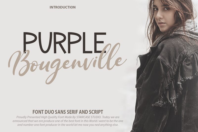 Purple Bougenville Duo