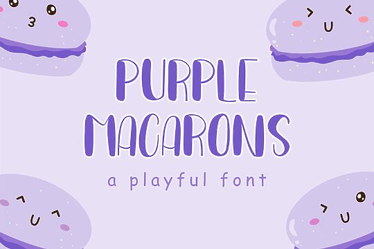 Purple Macarons