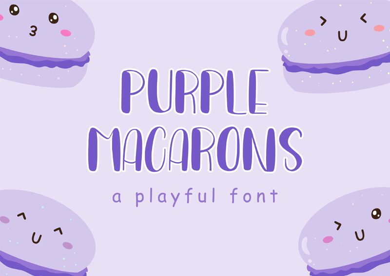 Purple Macarons