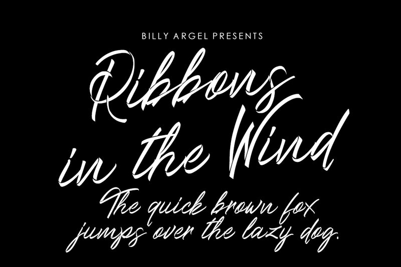 Ribbons in the wind