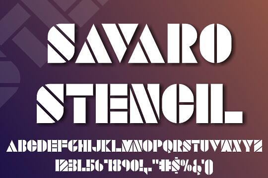 Savaro Stencil