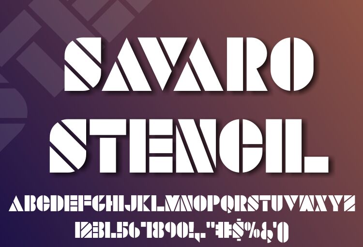 Savaro Stencil