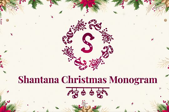 Shantana Christmas Monogram