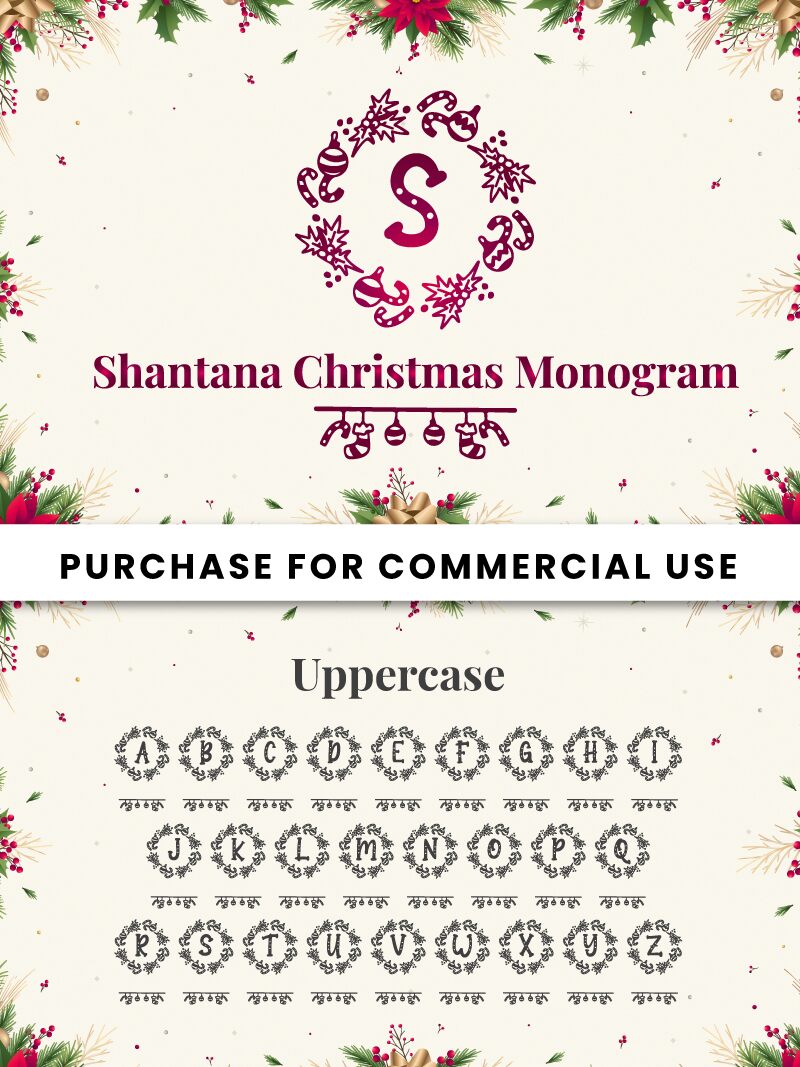 Shantana Christmas Monogram