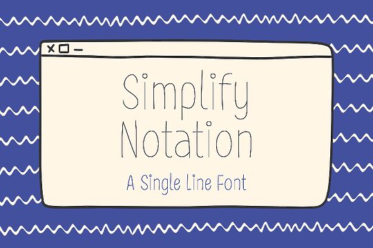 Simplify Notation Single Line