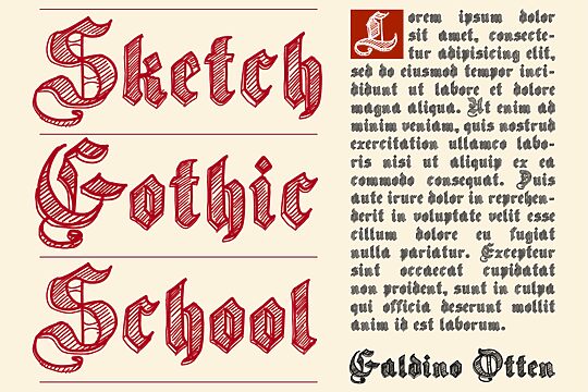 Sketch Gothic School