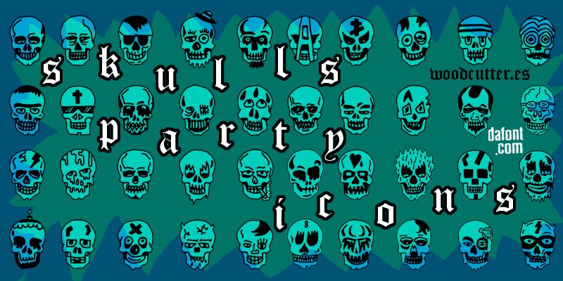 Skulls Party Icons