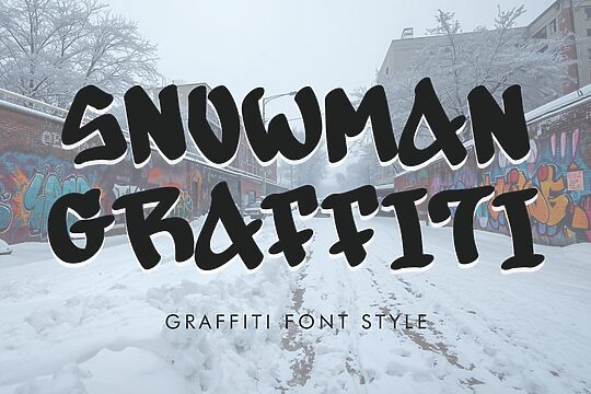 Snowman Graffiti