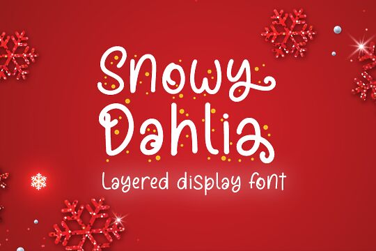 Snowy Dahlia