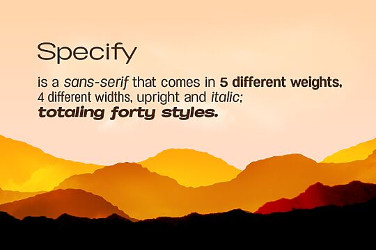 Specify