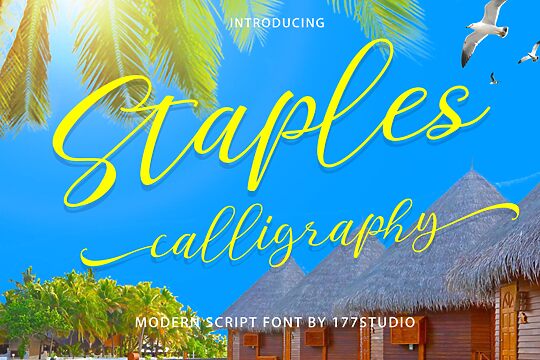Staples Calligraphy