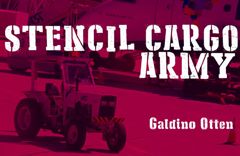 Stencil Cargo Army