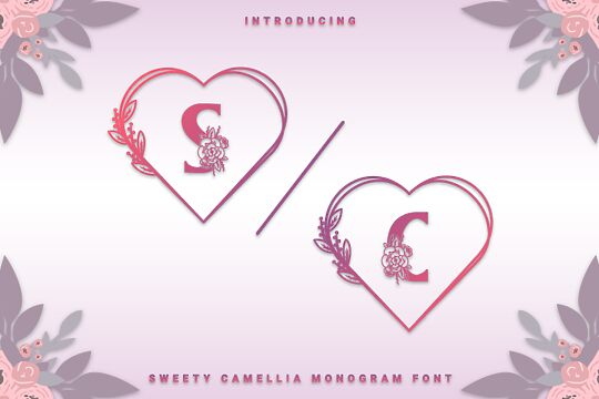 Sweety Camellia Monogram