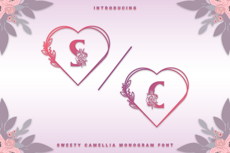 Sweety Camellia Monogram