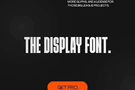 The Display Font