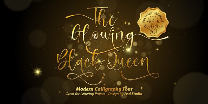 The Glowing Black Queen