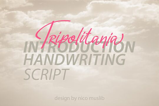 Tripolitania Handwritten