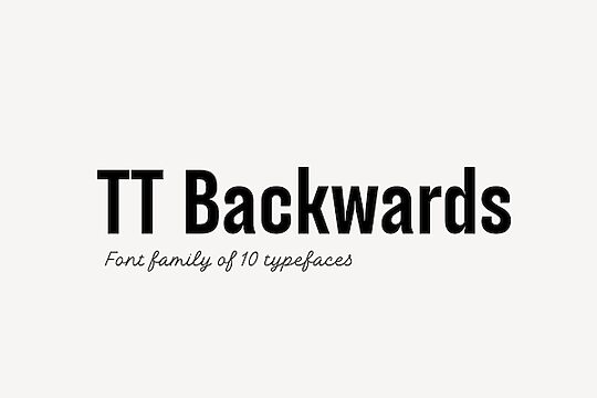 TT Backwards Sans