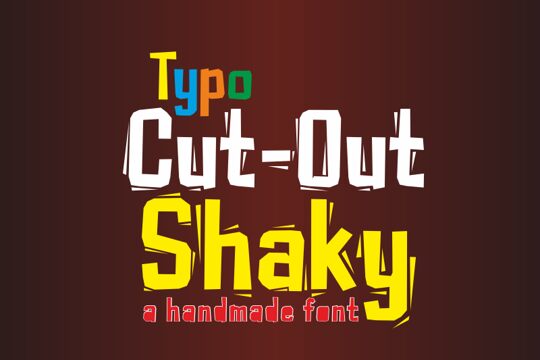 Typo Cut-Out Shaky