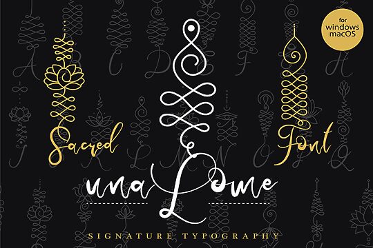 Unalome Script