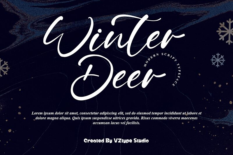 Winter Deer