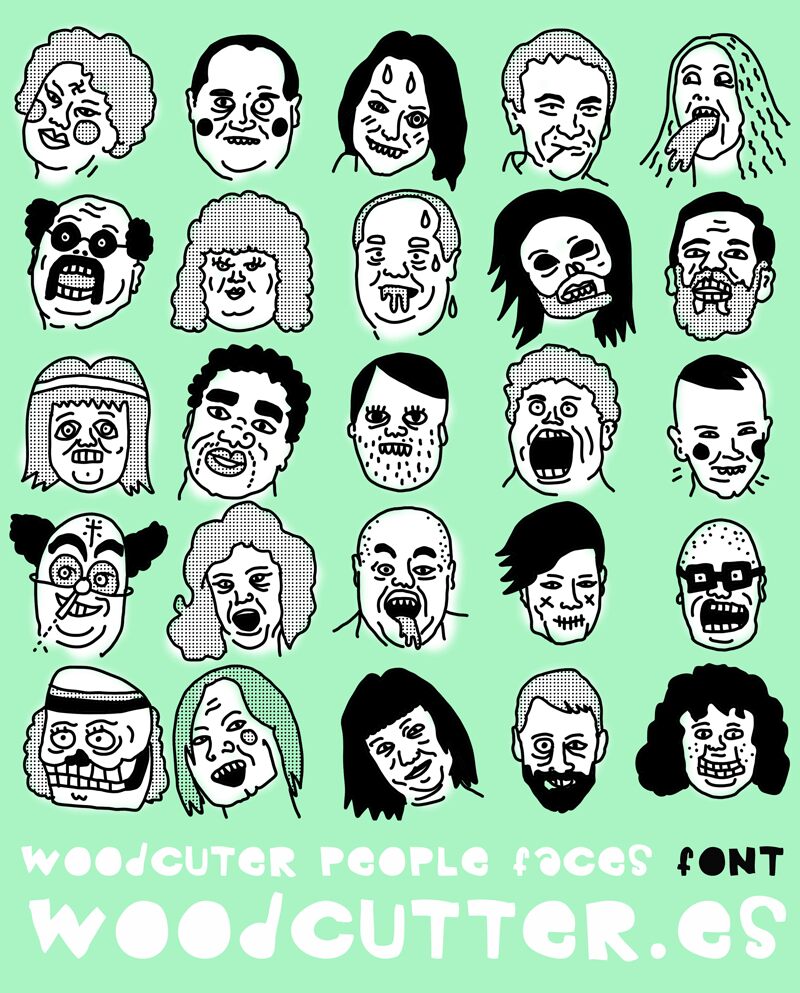 Woodcutter People Faces