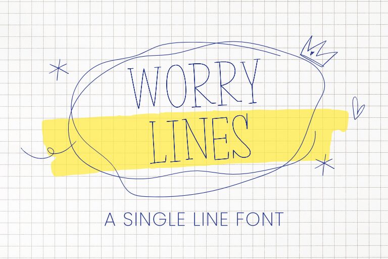 Worry Lines Single Line