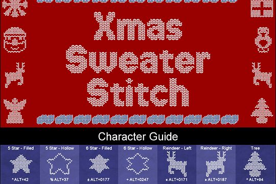 Xmas Sweater Stitch