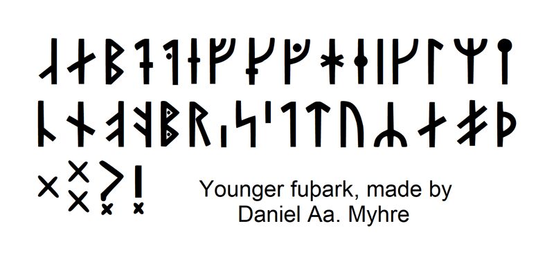 Younger Futhark Danaamyhr