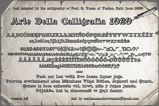 zai Arte Della Calligrafia 1929